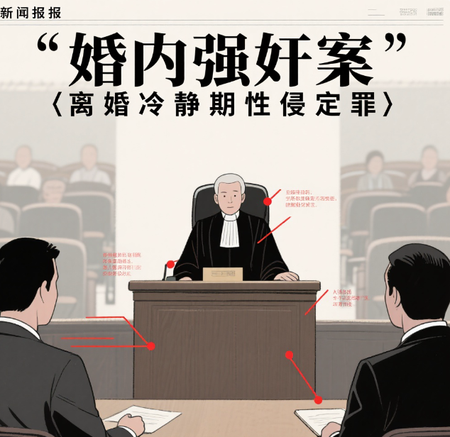 “婚内强奸案”,离婚冷静期性侵如何定罪?