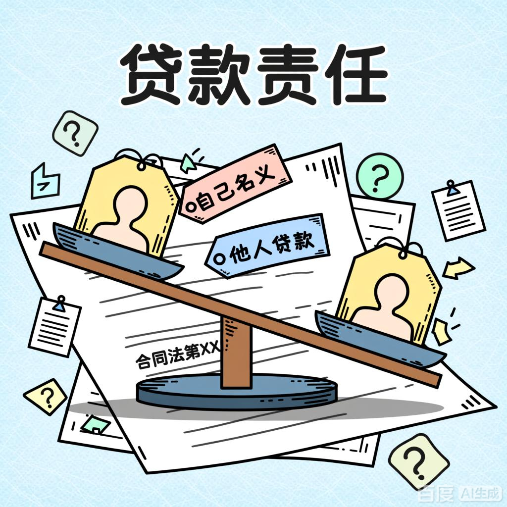 以自己名义帮他人贷款，由谁偿还？