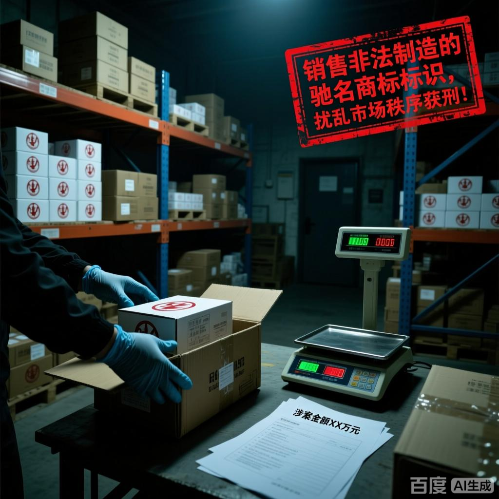 销售非法制造的驰名商标标识，扰乱市场秩序获刑！